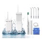 AquaPik Kit Mini Irrigador Bucal Portátil Viaje Carga Usb Blanco