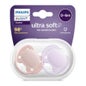 Philips Avent Ultra Soft Chupete 0-6M Rosa Lila 2uds