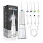 Irrigateur Dentaire Portable Aquapik UltraCare Plus 8 Embouts 5 Modes 300 ml (Blanc)