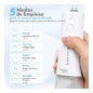 Irrigateur Dentaire Portable Aquapik UltraCare Plus 8 Embouts 5 Modes 300 ml (Blanc)