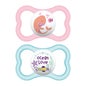 Mam Sucette Air Silicone 6+ Rose 2uts
