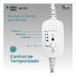 Boston Tech Lampe Infrarouge Compacte WE122 200 W Minuteur