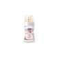 Chicco bouteille en verre tétine large tétine normale large caoutchouc +0M rose 150ml 1 pièce