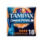 Tampax Compak Compak Pearl Super Plus coton 18 Unités