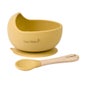 Saro Set Bol Wave Nordic Moutarde Nature avec Ventouse