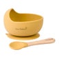 Saro Set Bol Wave Nordic Moutarde Nature avec Ventouse