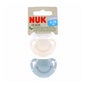 Nuk For Nature Sucettes Vert et Beige de 6 à 18M 2unts