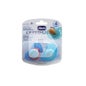 Chicco™ sucette anatomique en silicone physio 4m+ bleu 2uds