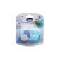 Chicco™ sucette anatomique en silicone physio 4m+ bleu 2uds