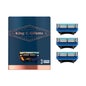 Gillette King C Shave & Edging Razor Blades 3uts