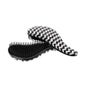 Brosse à cheveux sans emmêlement Noir Blanc Zigzag