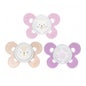Chicco Silicone Apaisant Silicone Physio Confort Ni?a 6-16 M 2 U