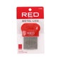 Red By Kiss Metal Lice Comb Rounded & Grooved Teeth 1ut