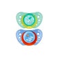 Chicco™ chupete physio air azul azul caucho 12 meses + 2uds