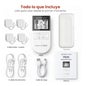 Boston Tech Électrostimulateur TENS EMS 5en1 Rechargeable Blanc