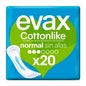 Evax Cottonlike normal pad sans ailes 20 pcs