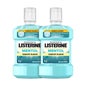Listerine Bain de bouche Menthol Saveur douce 2X1000ml