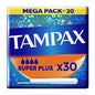 Tampons Tampax avec applicateur en carton Suplerplus 30 pcs