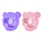 Avent Soothie Sucette Silicone 0-3 Mois Violet Rose 2 Unités