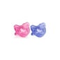 Chicco All Silicone Sucette rose/violet +12m, 2 Unds