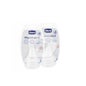 Chicco™ Tétine silicone physiologique + 4m 2uds 2uds