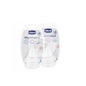 Chicco™ Tétine silicone physiologique + 4m 2uds 2uds