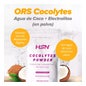 HSN ORS Cocolytes Agua de Coco + Electrolitos en Polvo Té Helado de Melocotón 500g