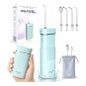 AquaPik Kit Mini Irrigateur Bucal Portable Voyage Charge USB Bleu