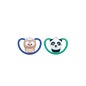 NUK Space Sucettes Silicone Hibou Panda 6-18 Mois 2 Unités