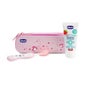 Ensemble Brosse à Dents + Dentifrice Chicco Rose
