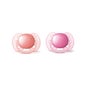 Philips UltraSoft Dummy Colours Smooth Colours 6-18 mois 2unds filles