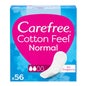 Carefree Carefree Cotton Protecteur Sans Parfum 56uts