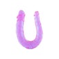 Dildo dansant Double Jelly Flexible Violet 1pc