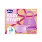 Chicco Easy Start Set Vaisselle Silicone Rose 6M+