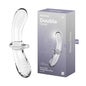 Satisfyer Double Crystal Gode Hot & Cold Transparent 1ut