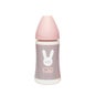 Suavinex Premium Baby Bottle Round Teat 270ml +0M Pink Lines 1ute