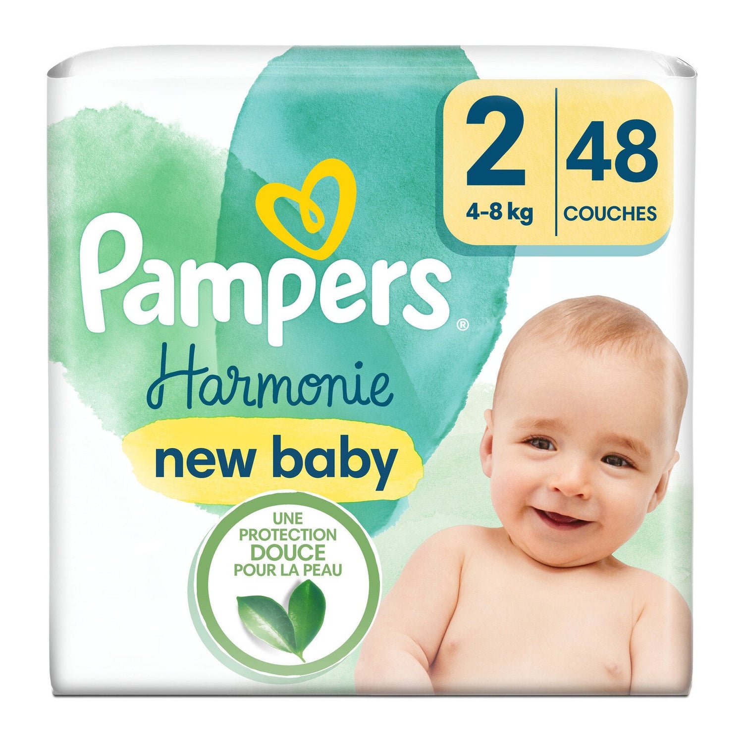 Pampers Couches Harmonie T2 4-8kg 48uts