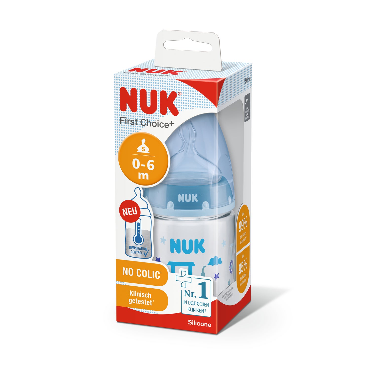 ② Biberon Nuk 0-6 mois 150ml — Aliments pour bébé & Accessoires