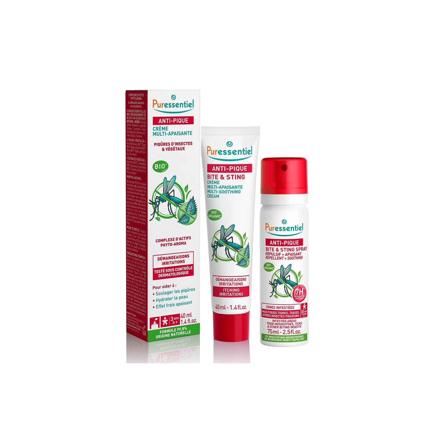 Puressentiel Anti-Pique Spray Repulsif et Apaisante 75ml + Crème