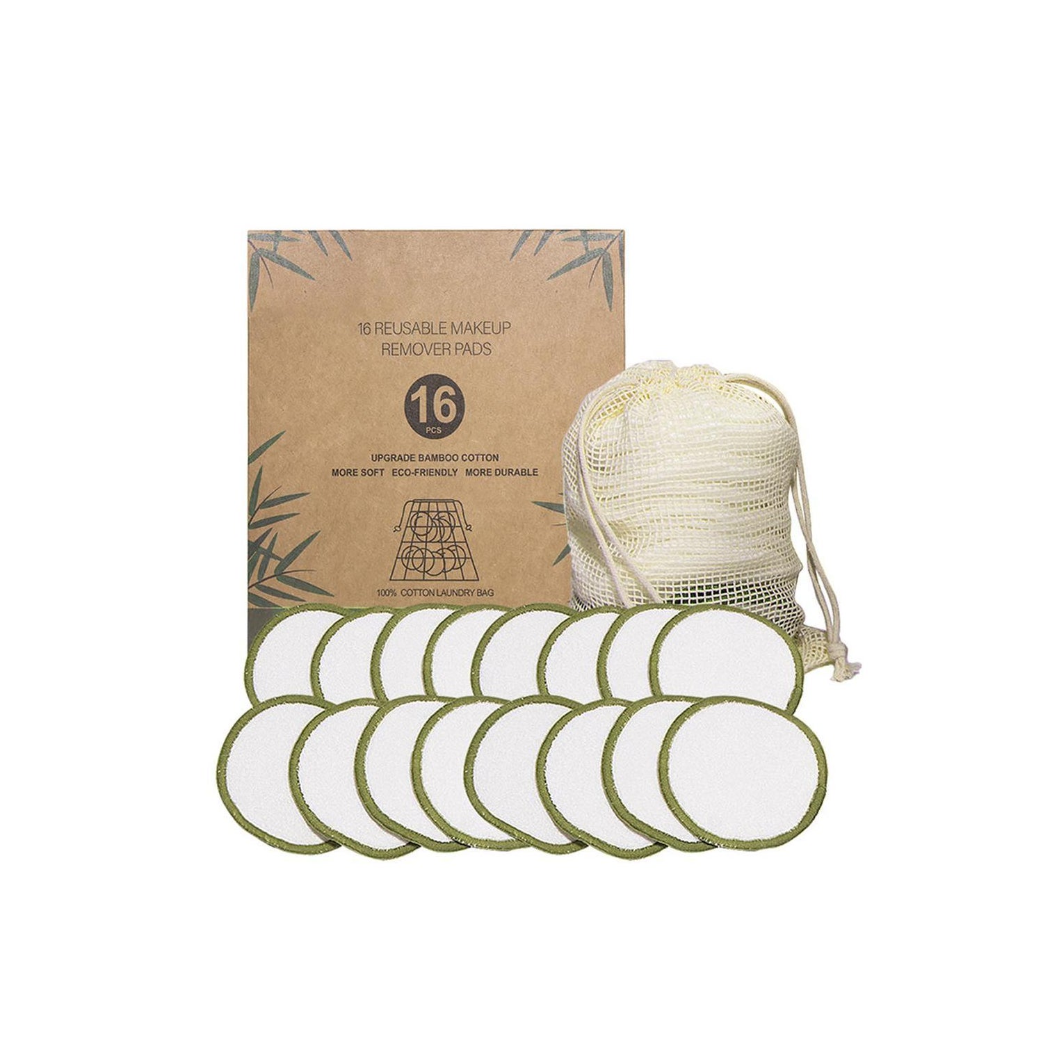 Lingettes - disques démaquillants lavable bamboo, Bambaw