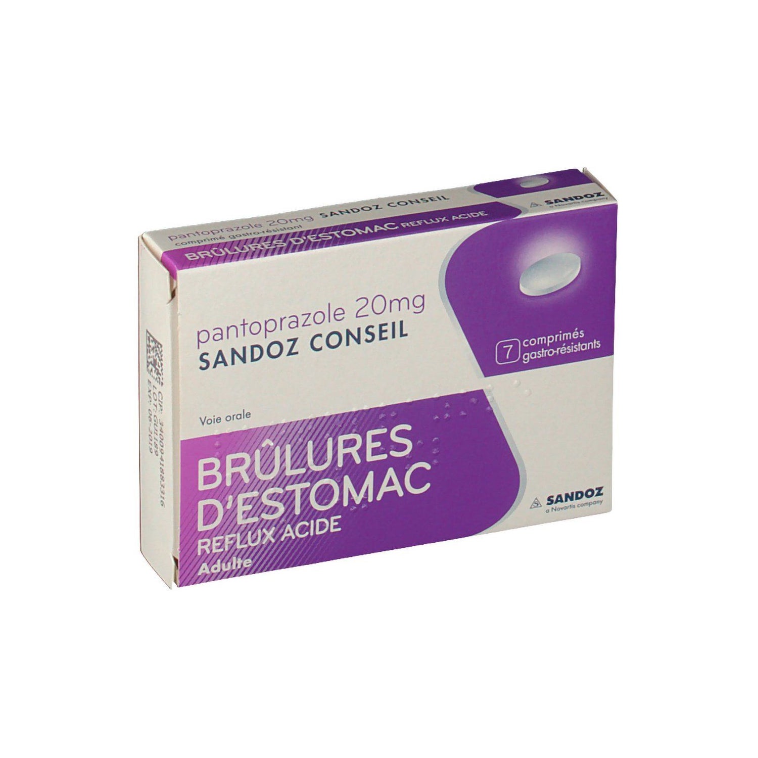 Sandoz Conseil Pantoprazole Brulures D Estomac mg 7 Comprimes Docmorris France
