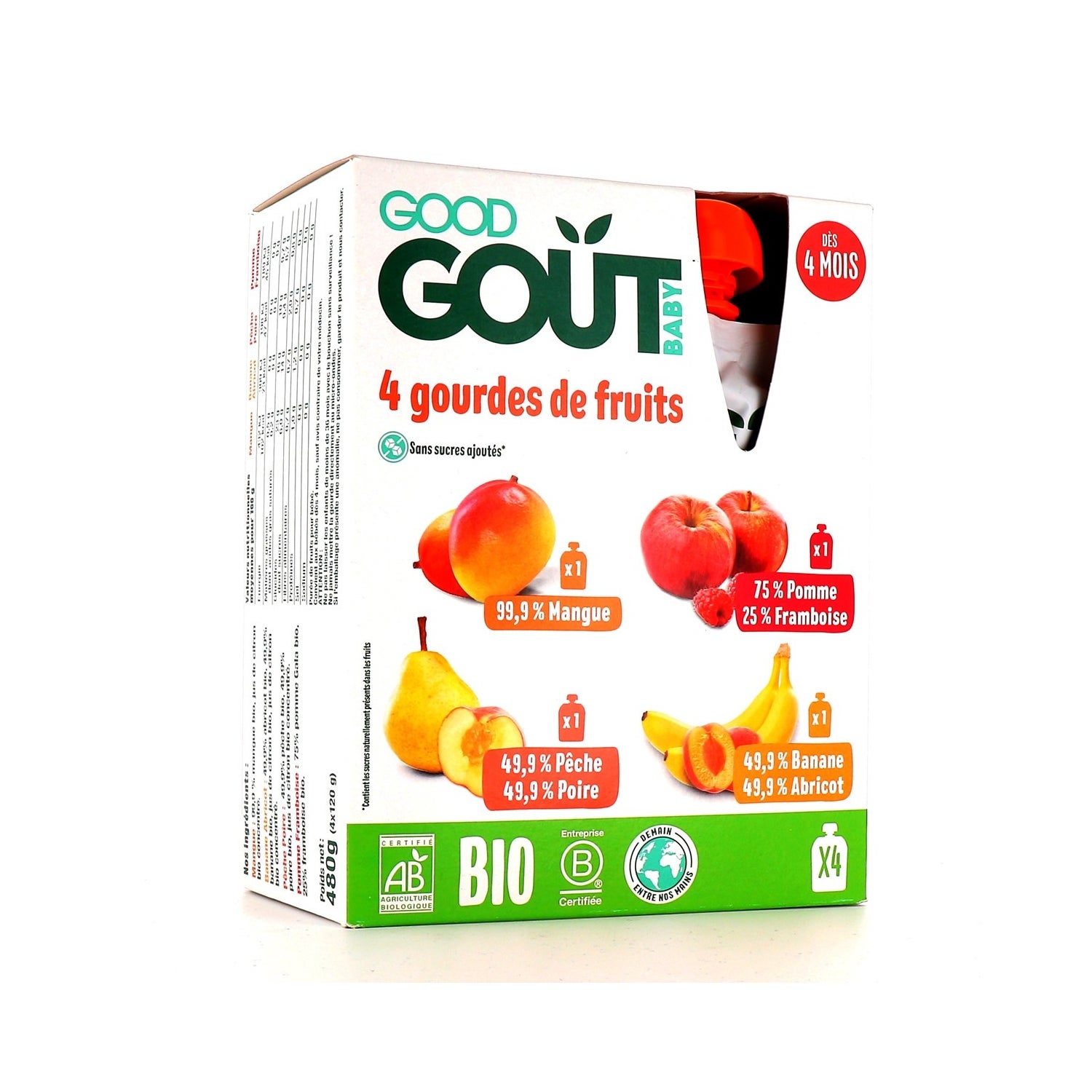 Good Gout Variety Fruit 4x120g