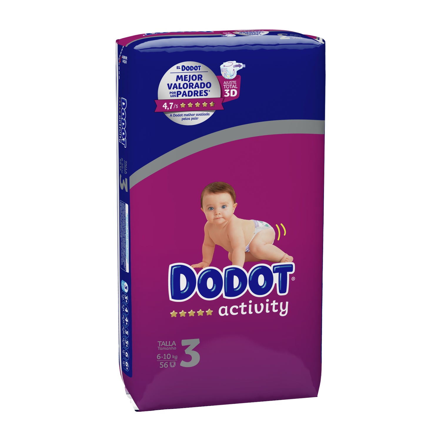 Pack dodot talla 1 sensitive + toallitas aqua pure + crema pañal Babs