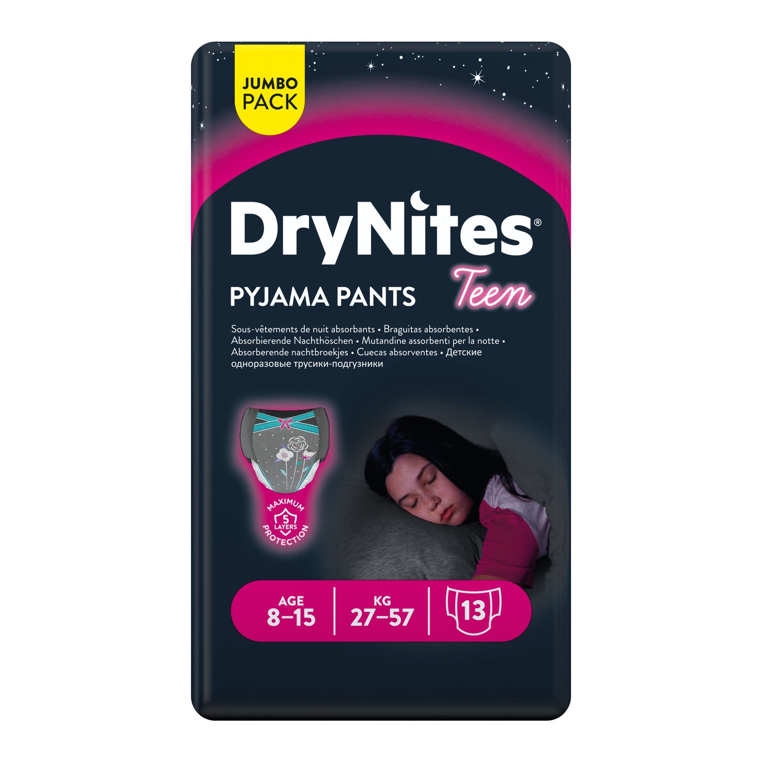 Huggies Couches Couches Drynites Fille 8-15 ans 13u