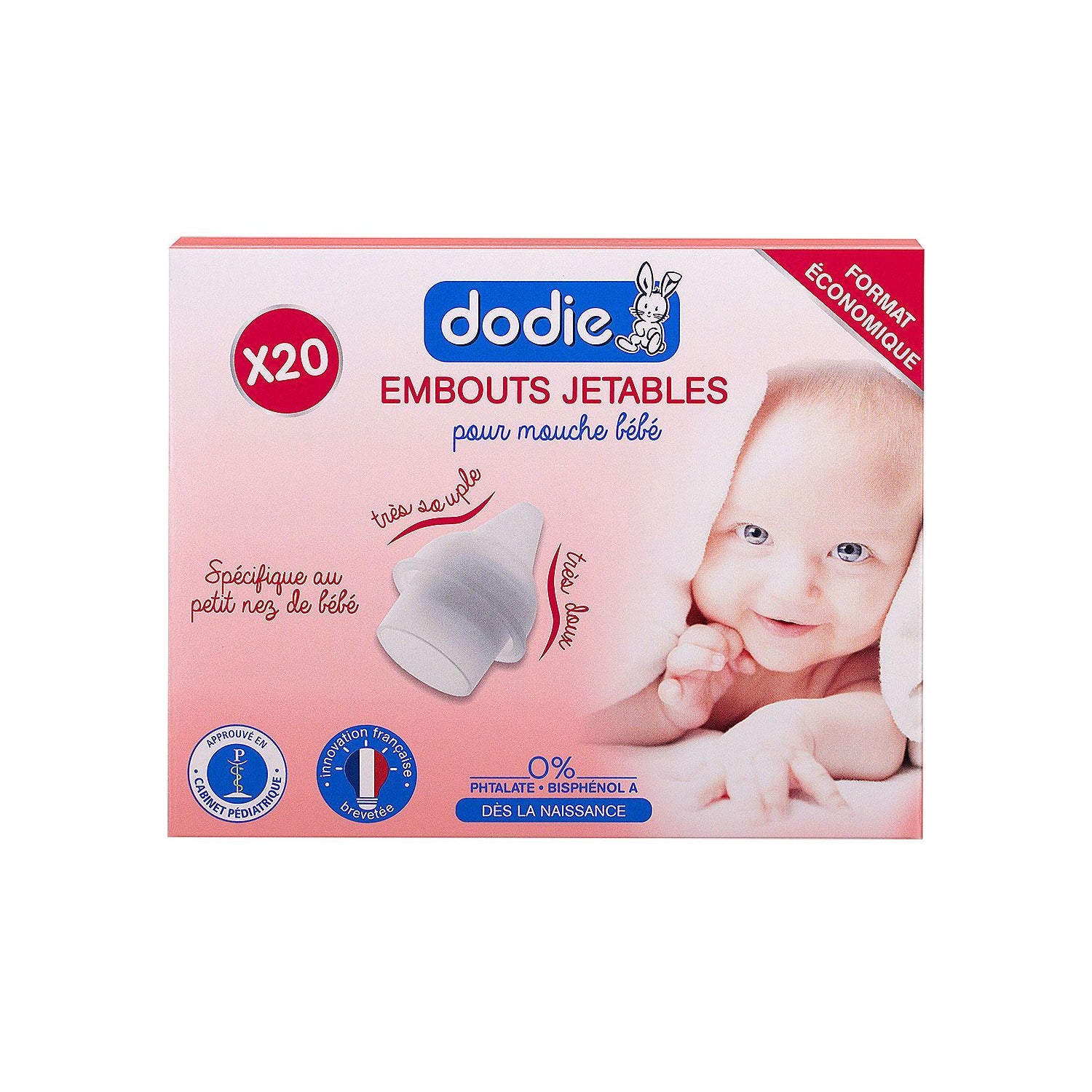 Embout mouche bébé x20 - DODIE | Achetez sur Everykid.com