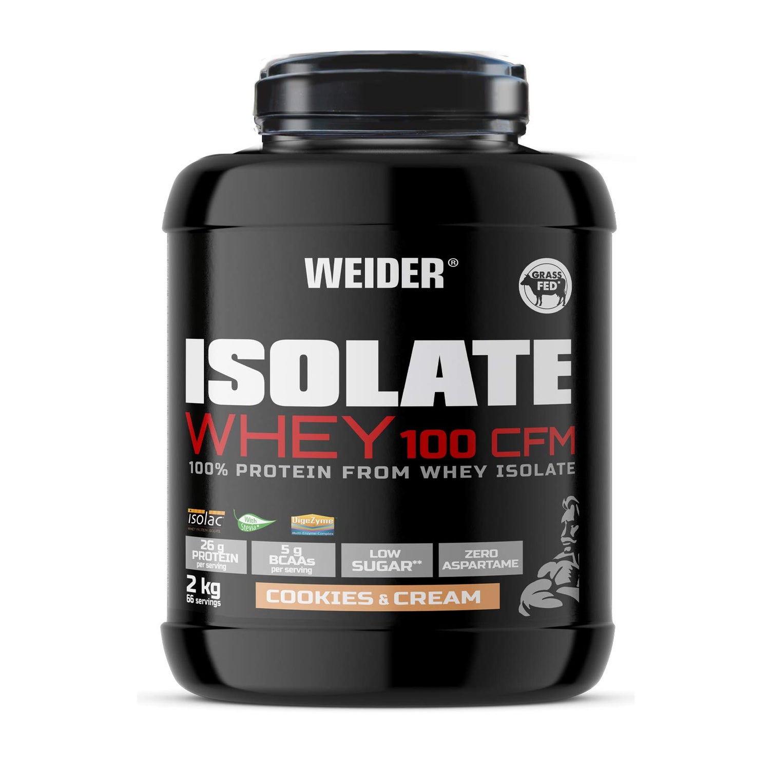 Weider Isolate Whey 100 CFM Cookies 2000g | DocMorris France