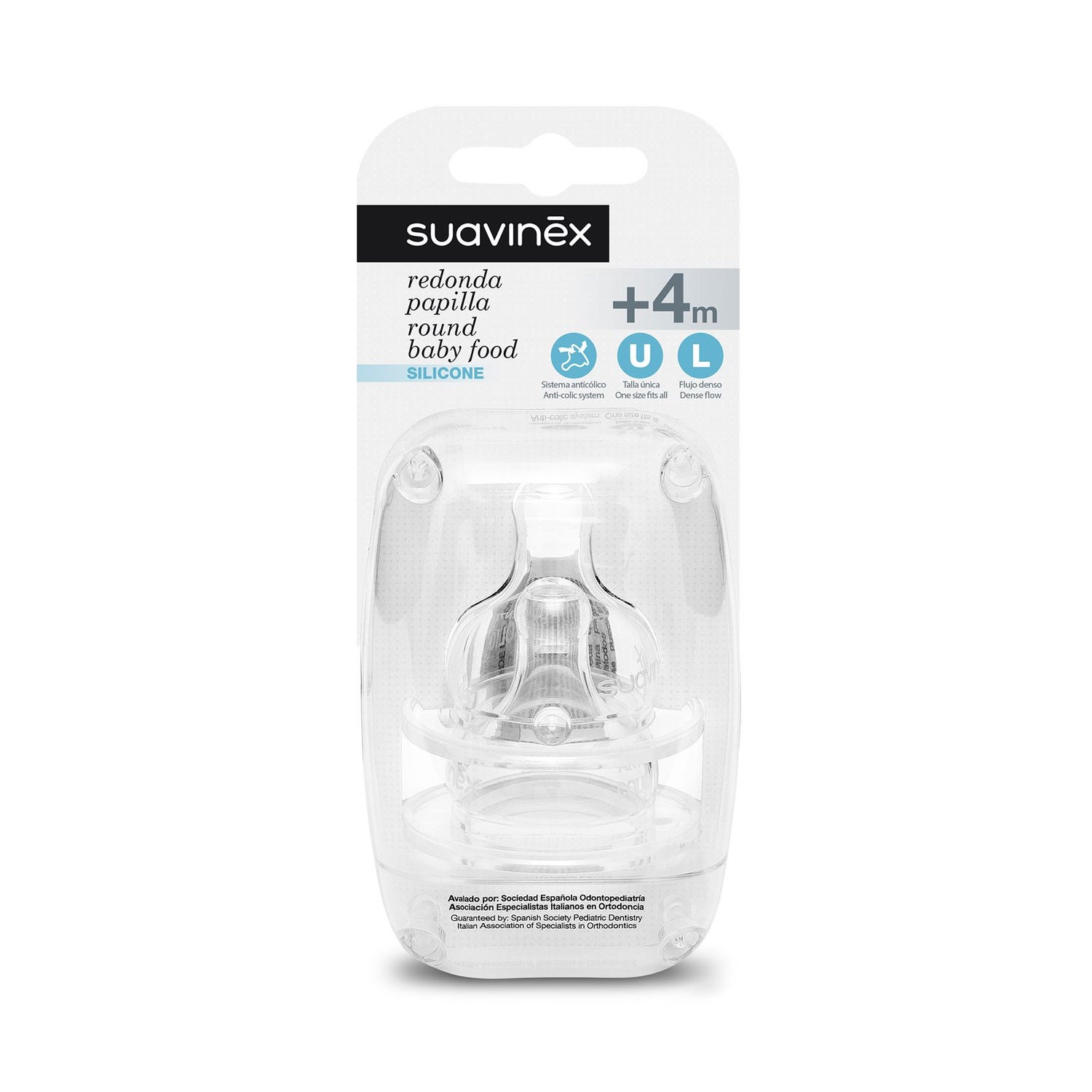 Suavinex™ sucette en silicone tout silicone +6m 1ud 1ud
