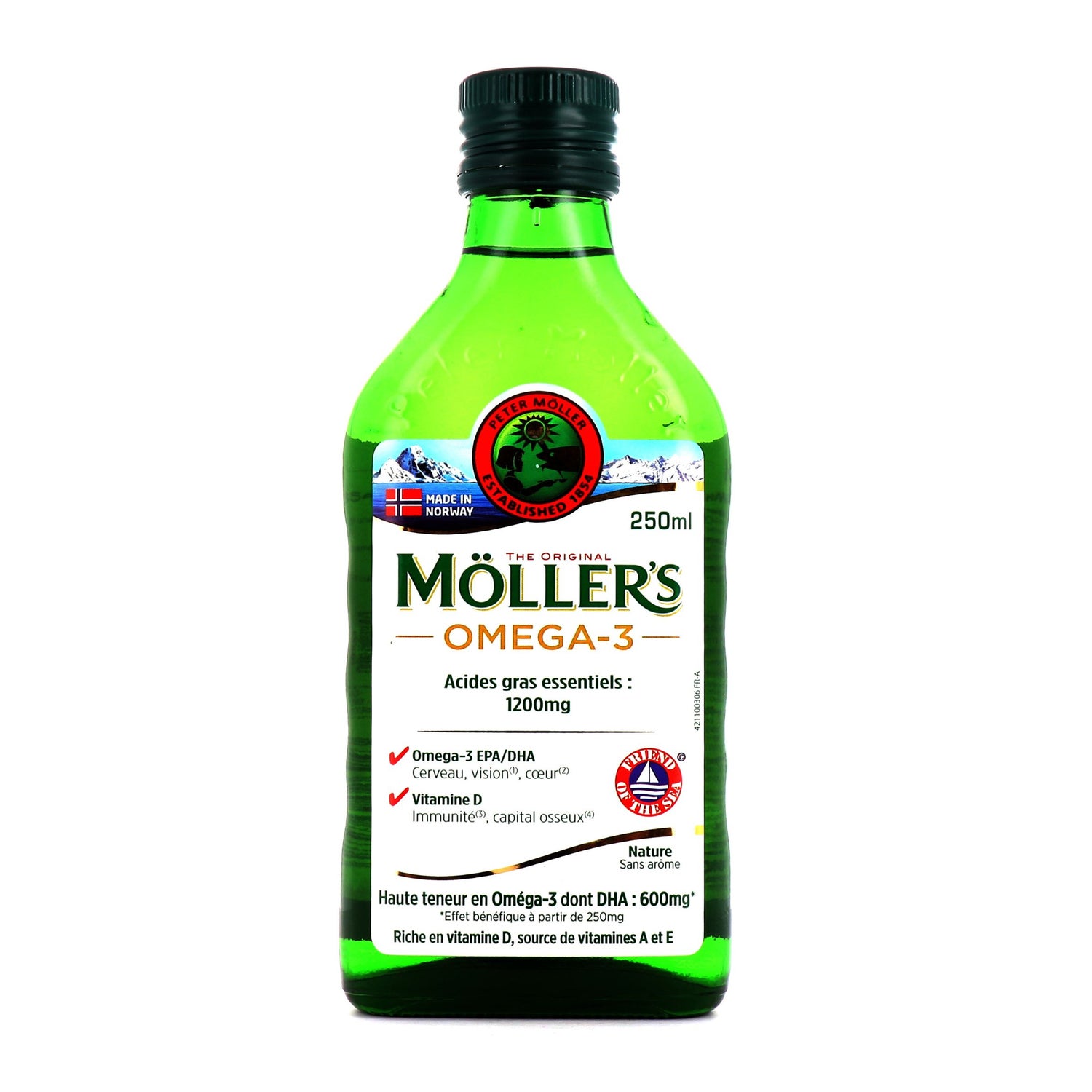 Möllers - Huile de foie de morue - Omega 3 - 250ml