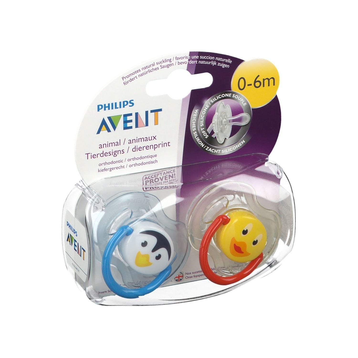 Avent Ultra Air Happy 2 Sucettes Orthodontiques Silicone 6-18 Mois