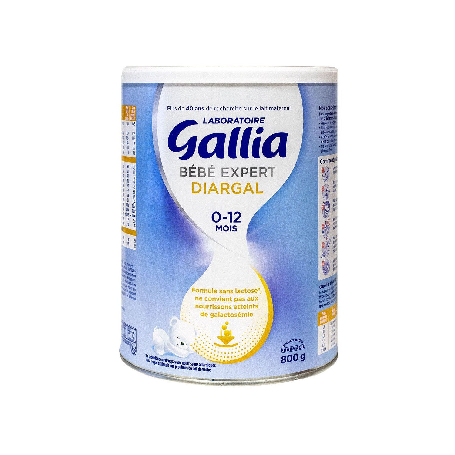 Lait AC Transit - 1er Age - 0-6 mois - Gallia - 800g - Gallia